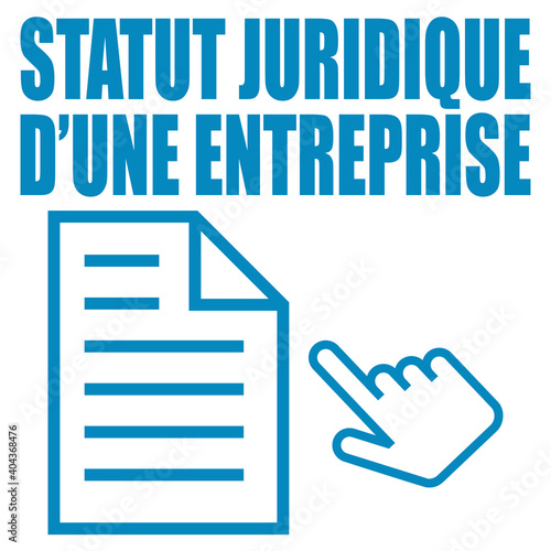 Logo statut juridique d'une entreprise.