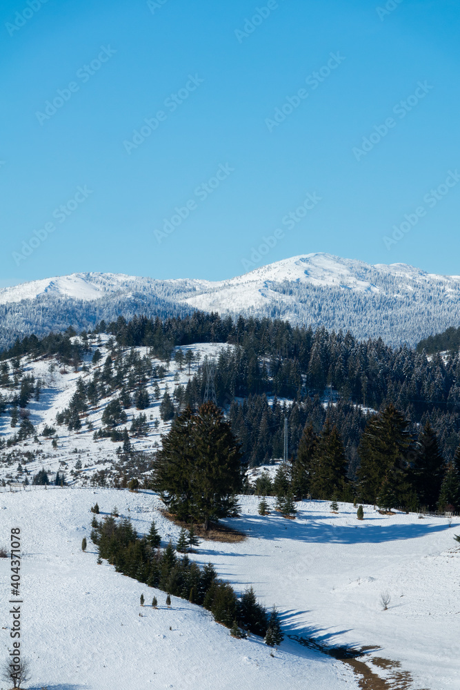Beautiful view on mountains in Kosanica (Montenrgro)