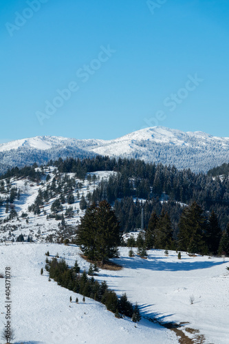 Beautiful view on mountains in Kosanica (Montenrgro) © Cheperatz
