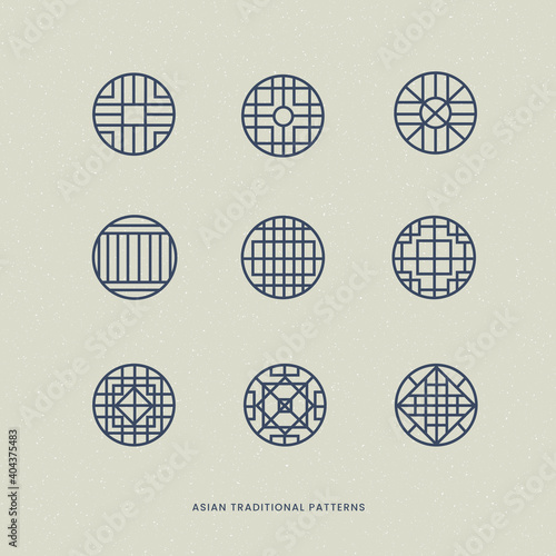 아시아 전통 문양