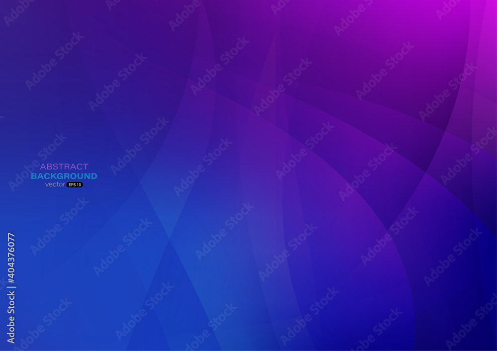 Abstract background with blue and purple gradient smooth curve light lines Abstract background with blue and purple gradient smooth curve light lines