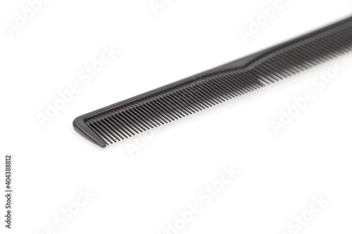 Black barber comb isolated