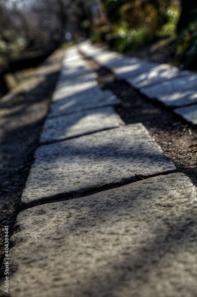 The Philosopher's Path (Tetsugaku-no-michi) Is a Pedestrian Path in Kyoto Japan