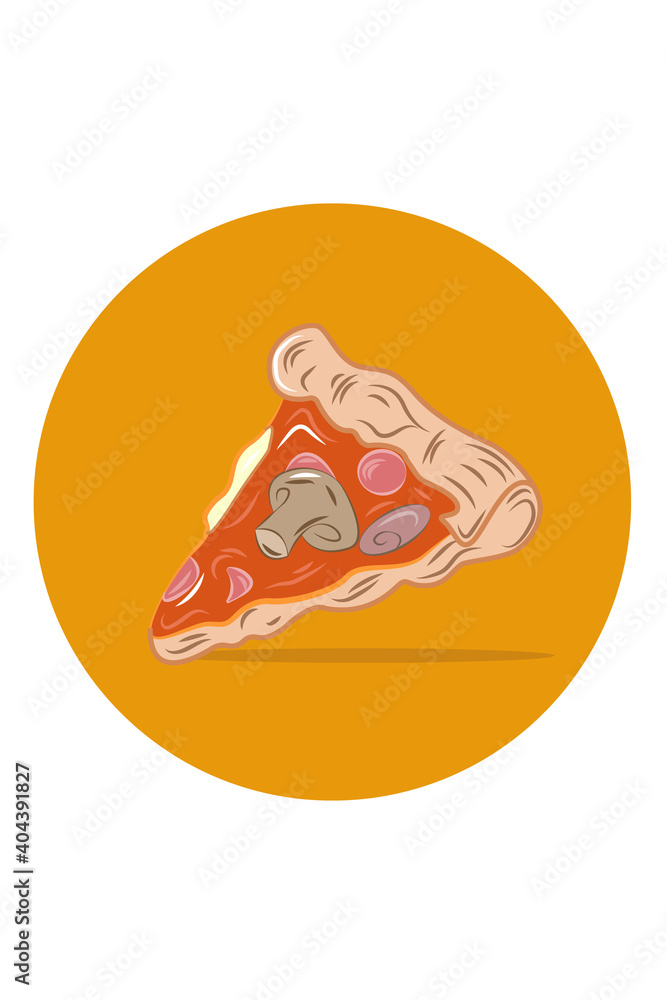 Pizza slice vector illustration Pizza slice vector illustration