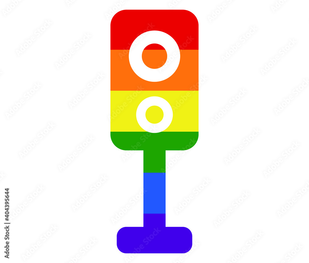 speaker LGBT flag. gay, lesbian, bisexual and transgender icon vector speaker LGBT flag. gay, lesbian, bisexual and transgender icon vector