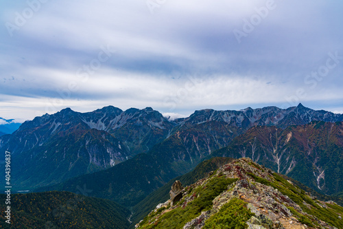 穂高連峰 槍ヶ岳 紅葉