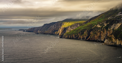 Slieve League's cliffs of Sliabh Liag, sometimes Slieve League or Slieve Liag, a mountain on the Atlantic coast of County Donegal, Ireland photo