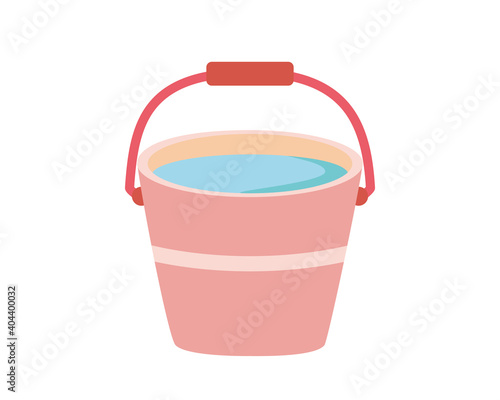 バケツのベクターイラスト　掃除道具