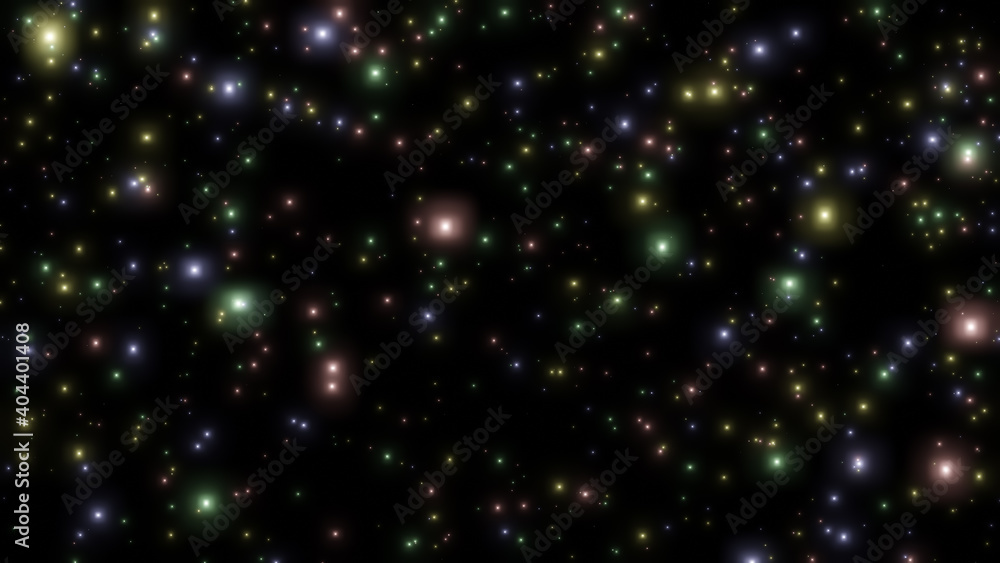 Fototapeta premium Abstract starry sky background colorful . 3d illustration rendering