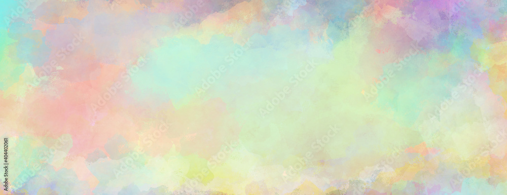 watercolor background in pink orange yellow and purple colors in a