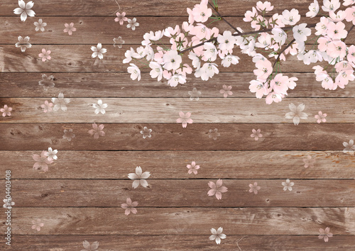 満開の桜の花　春　3DCG © necozawa