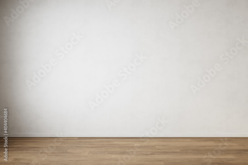 White empty interior blank wall. 3d render illustration mock up.