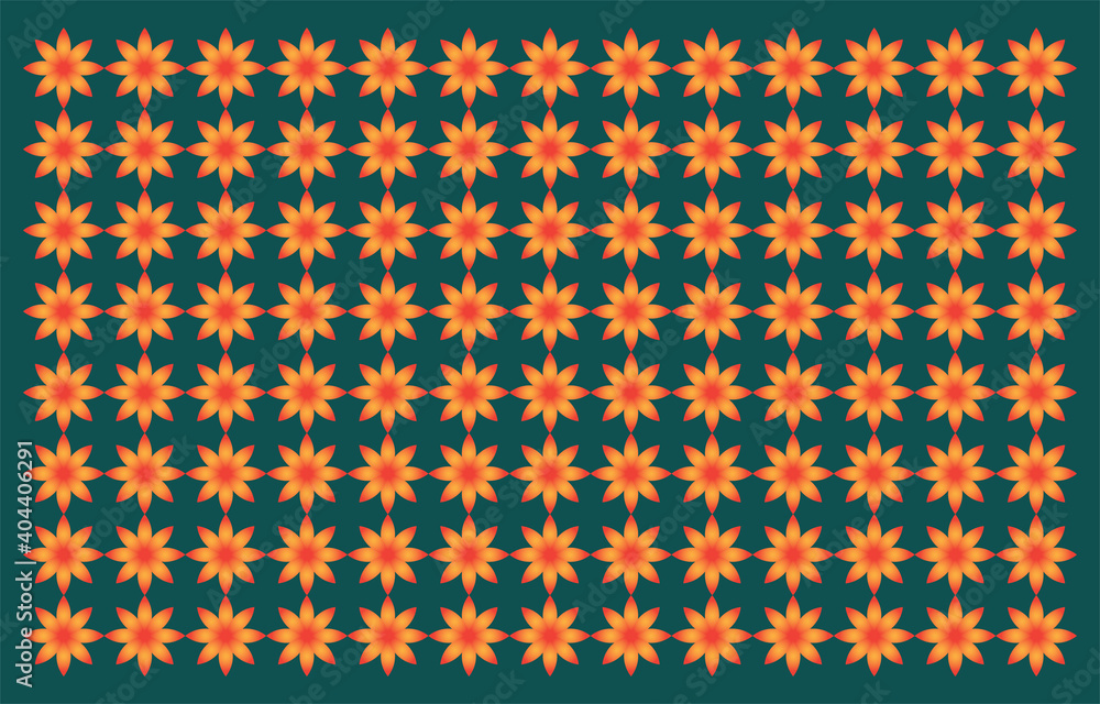vector illustration of flower pattern design
