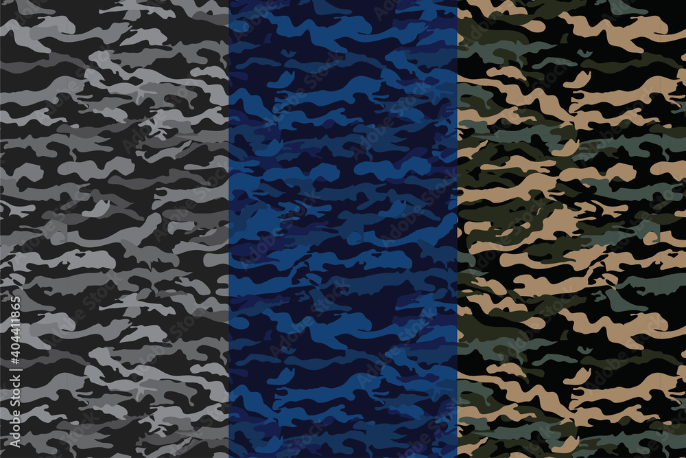 Seamless camouflage abstract pattern, Military Camouflage pattern design element for Army background,  printing clothes, fabrics, sport t-shirts jersey, web banners, posters, cards and wallpapers