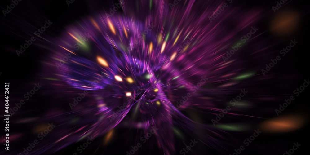 Abstract purple and orange fireworks. Holiday background with fantastic light effect. Digital fractal art. 3d rendering. Abstract purple and orange fireworks. Holiday background with fantastic light effect. Digital fractal art. 3d rendering.