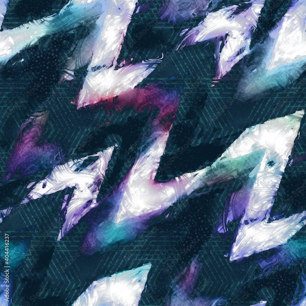 Lux navy and white iridescent geo seamless pattern. High quality illustration. Geometric shapes overlayed with holographic faded blurry colors and blobs in a marble like pattern. Futuristic design. Lux navy and white iridescent geo seamless pattern. High quality illustration. Geometric shapes overlayed with holographic faded blurry colors and blobs in a marble like pattern. Futuristic design.