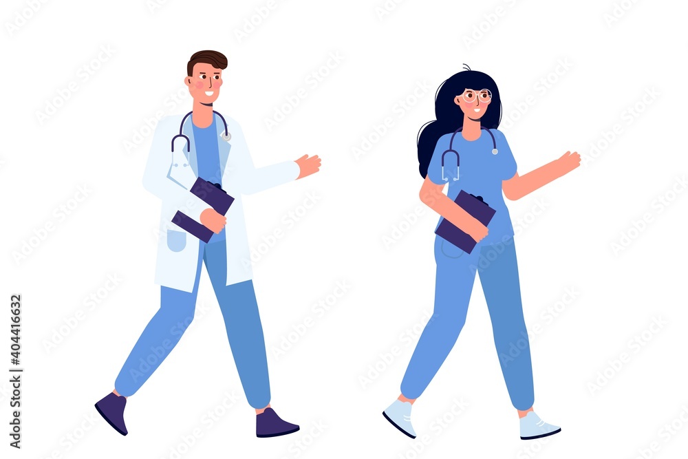 Doctor characters. Vector illustration flat design style. Doctor characters. Vector illustration flat design style.