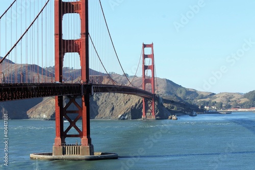 Golden Gate Bridge Over Sea