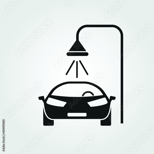 Car wash icon isolated on white background. Vector illustration