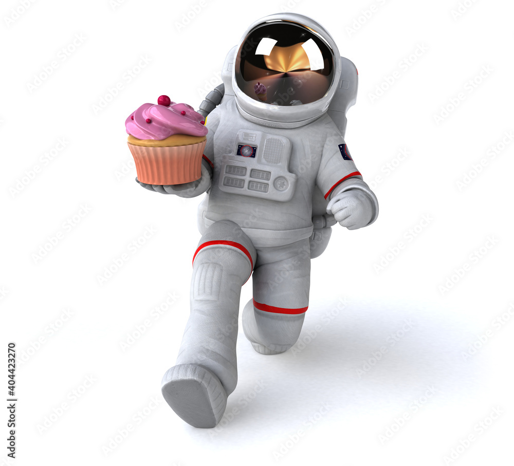 Fun astronaut - 3D Illustration Fun astronaut - 3D Illustration