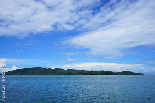 Mamutik Island from Sapi Island in Kota Kinabalu, Sabah, Malaysia