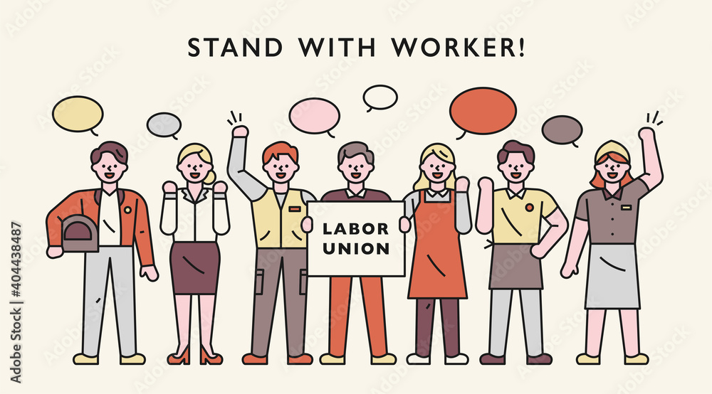 Foto Labor union characters