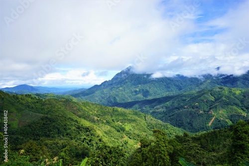 Majestic view of Mount Kinabalu of Sabah, in Kinabalu National Park, Sabah, Kota Kinabalu, Malaysia