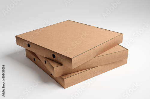 pizza box mock up - 3d rendering