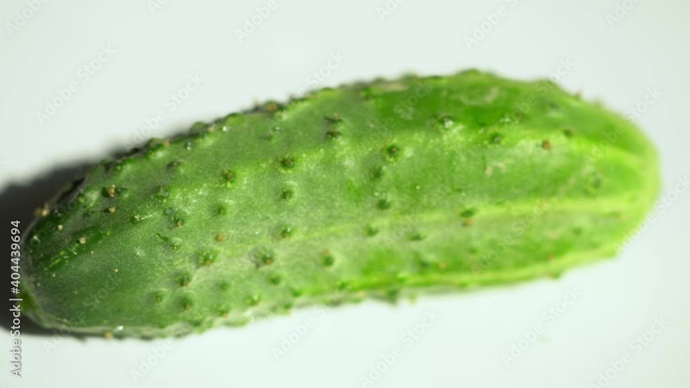 Rotation of a heap of ripe green cucumber Rotation of a heap of ripe green cucumber