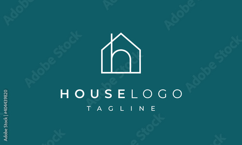 House Letter H Logo Design for Real Estate