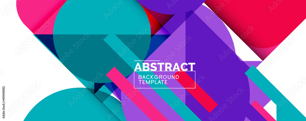 Clean minimal geometric abstract background with triangles and circles. Vector illustration for covers, banners, flyers and posters and other designs Clean minimal geometric abstract background with triangles and circles. Vector illustration for covers, banners, flyers and posters and other designs