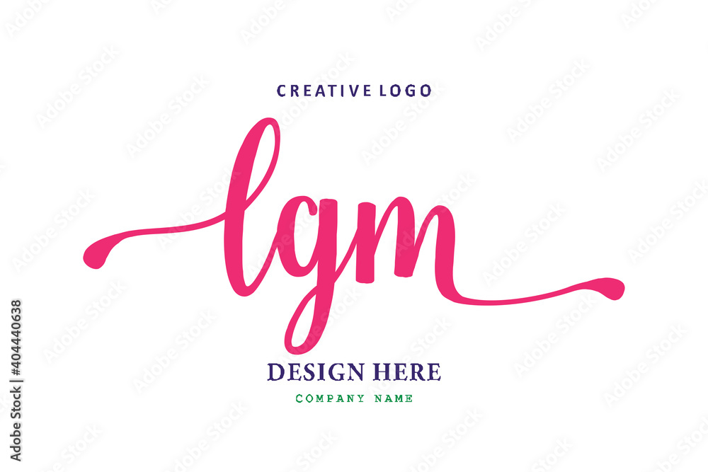 LGM lettering logo is simple, easy to understand and authoritative LGM lettering logo is simple, easy to understand and authoritative