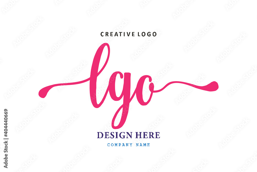 LGO lettering logo is simple, easy to understand and authoritative LGO lettering logo is simple, easy to understand and authoritative
