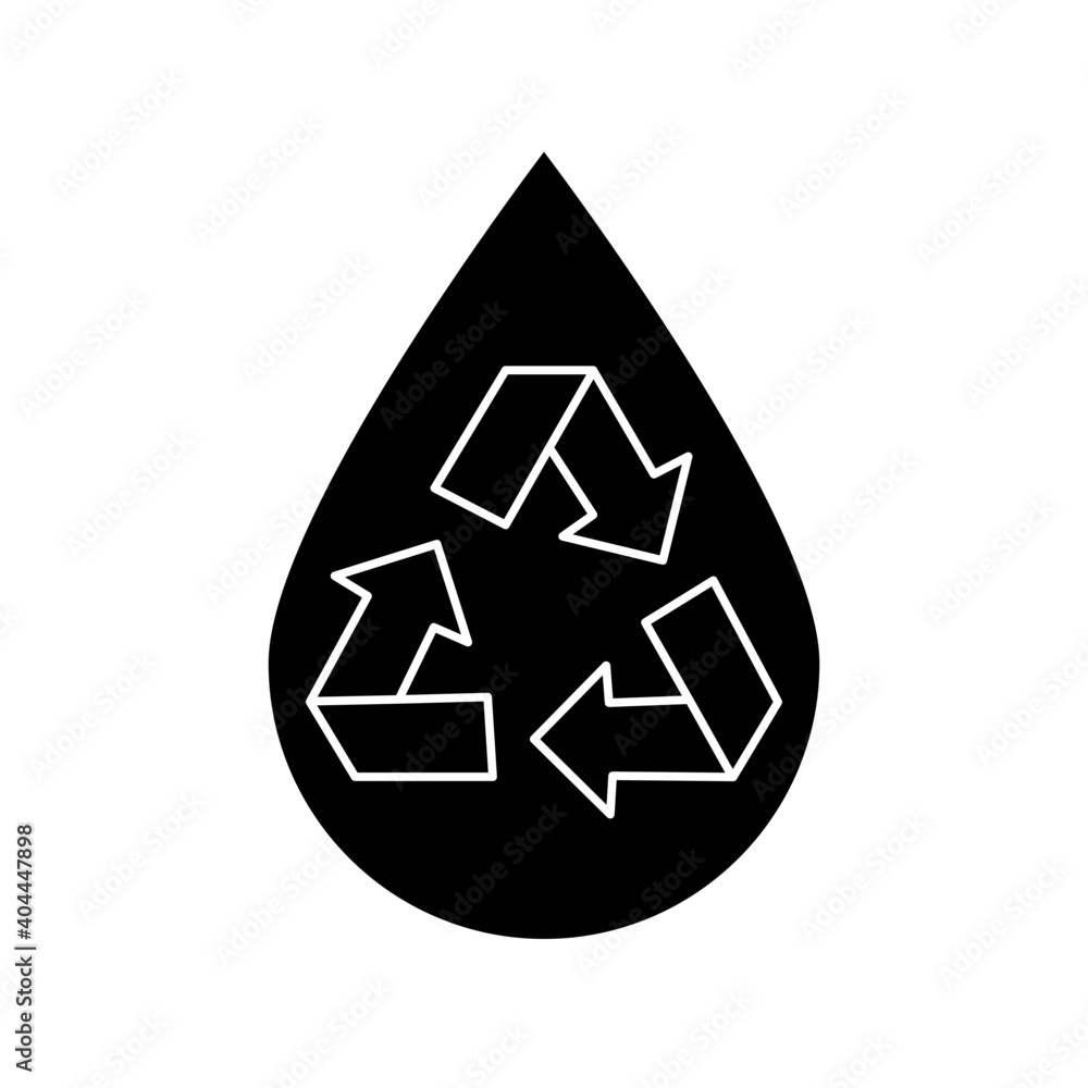 Recycle water icon Recycle water icon