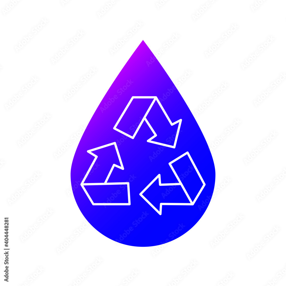 Recycle water icon Recycle water icon