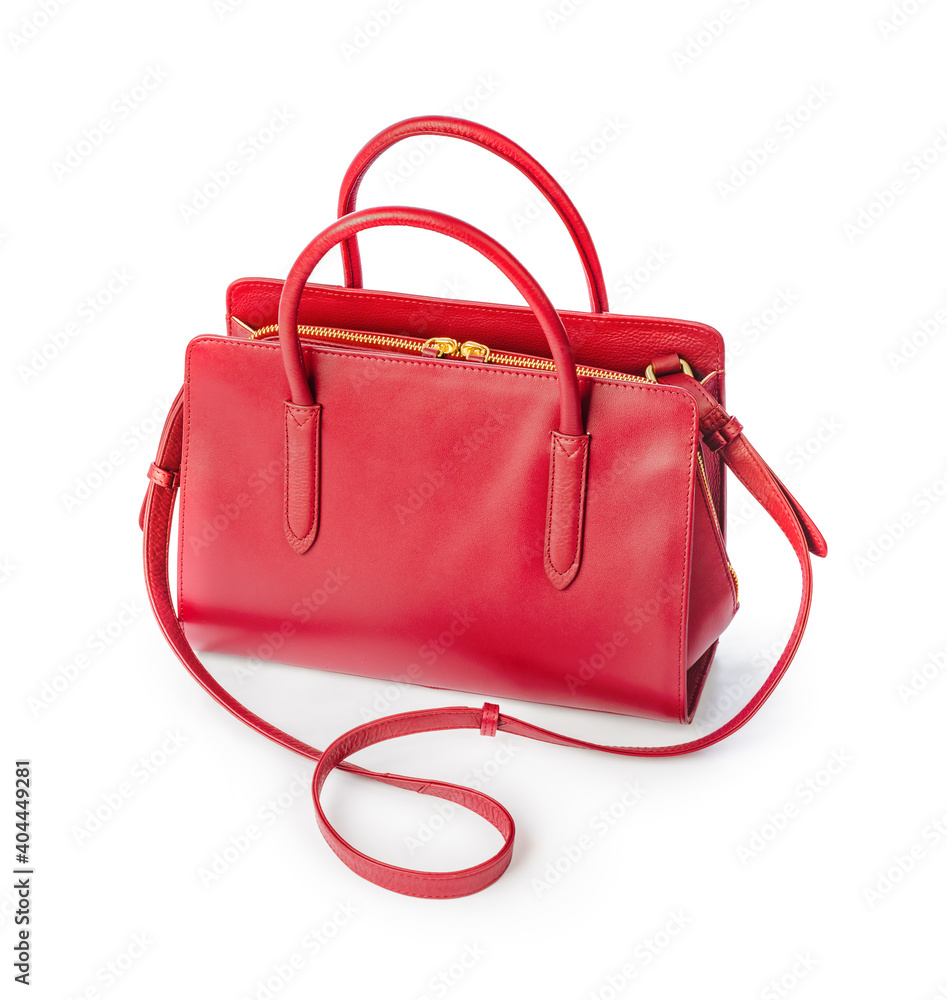 Red hand bag
