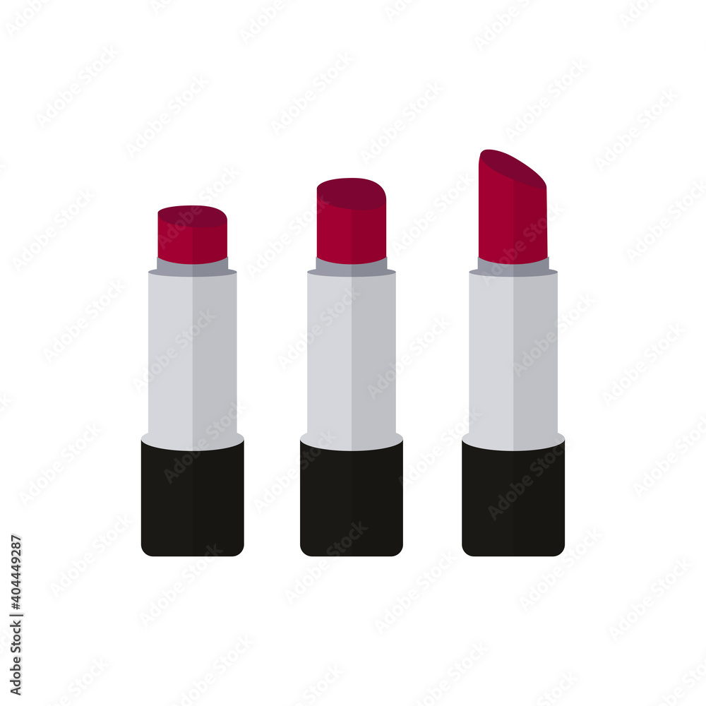 set lipstick isolated on white background set lipstick isolated on white background