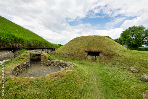 Knowth is a Neolithic passage grave in Ireland photo
