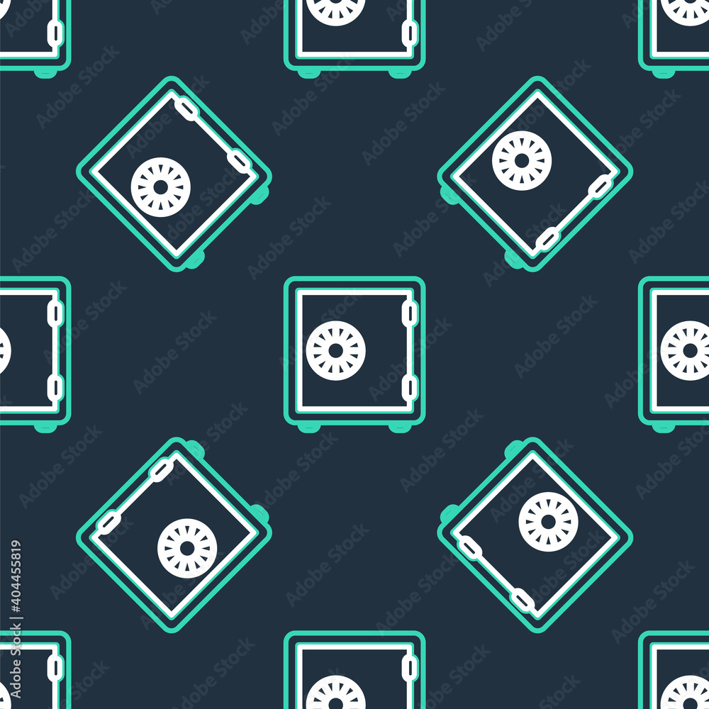 Line Safe icon isolated seamless pattern on black background. The door safe a bank vault with a combination lock. Reliable Data Protection. Vector. Line Safe icon isolated seamless pattern on black background. The door safe a bank vault with a combination lock. Reliable Data Protection. Vector.