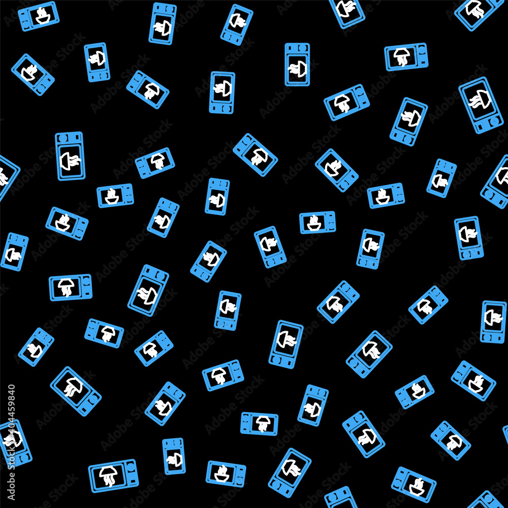 Line Microwave oven icon isolated seamless pattern on black background. Home appliances icon. Vector. Line Microwave oven icon isolated seamless pattern on black background. Home appliances icon. Vector.