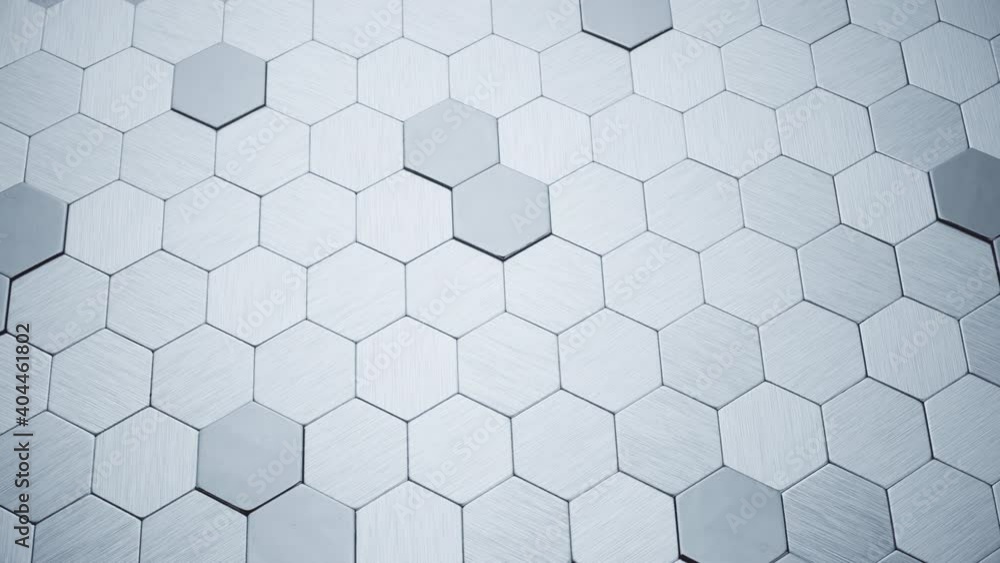Surface consisting of hexagonal metal plates. Surface consisting of hexagonal metal plates.