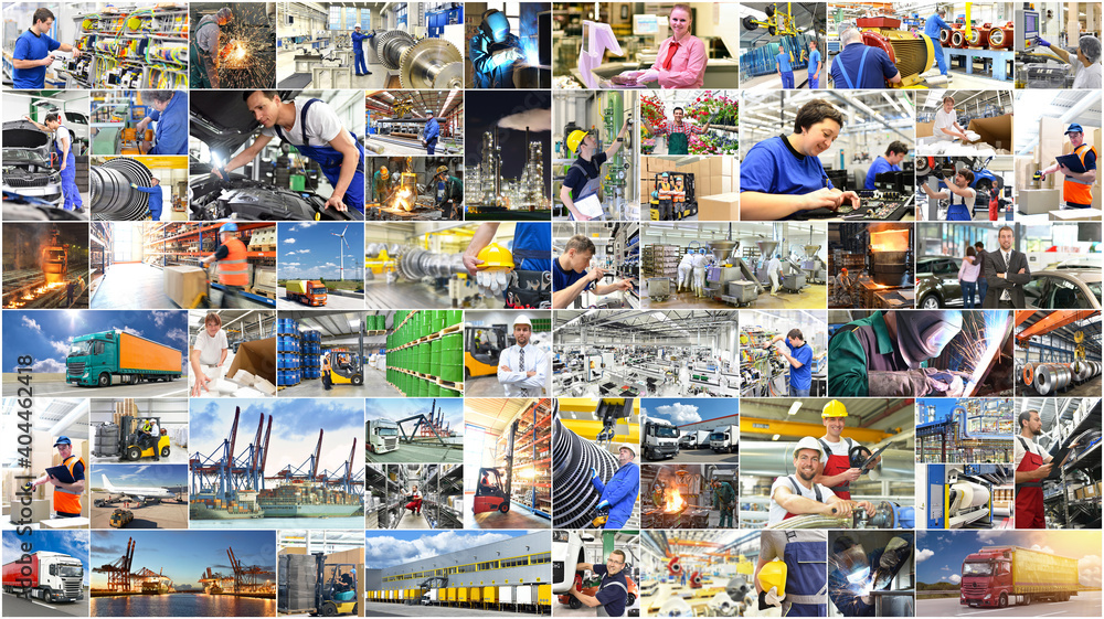 Menschen und Berufe in Industrie, Handwerk, Logistik und Business - Portraits und Arbeitsplätze // People and professions in industry, crafts, logistics and business - portraits and jobs Menschen und Berufe in Industrie, Handwerk, Logistik und Business - Portraits und Arbeitsplätze // People and professions in industry, crafts, logistics and business - portraits and jobs