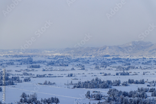 秋田県 雪景色 冬