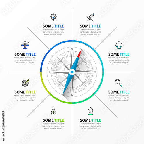 Infographic design template. Creative concept with 8 steps