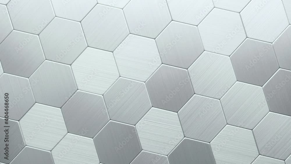 Surface consisting of hexagonal metal plates. Surface consisting of hexagonal metal plates.