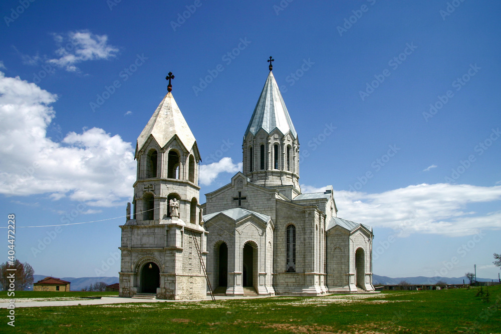 Ghazanchetsots Cathedral, an Armenian Apostolic cathedral in Shusha