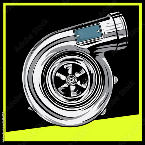 turbo illustration eps10 logo design vector photo