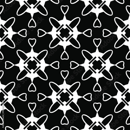  Black and white texture. Abstract seamless geometric pattern. 