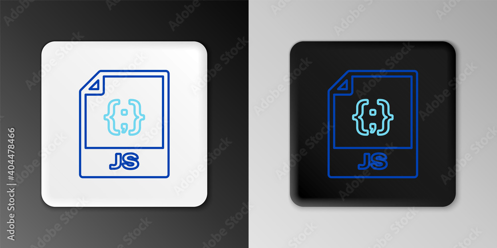 Line JS file document. Download js button icon isolated on grey background. JS file symbol. Colorful outline concept. Vector. Line JS file document. Download js button icon isolated on grey background. JS file symbol. Colorful outline concept. Vector.