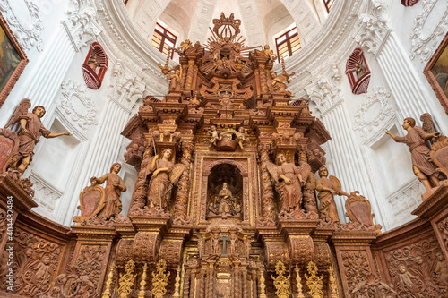 Wooden altar of the church of Saint Cajetan in Old Goa